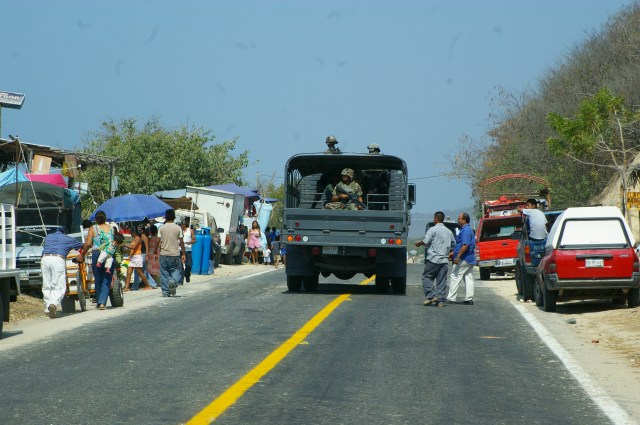 The Military are near all State lines and highway intersections