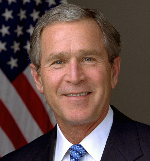 George W Bush starting his second term in office